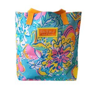 Lilly Pulitzer Floral Canvas Tote Bag for Estee Lauder